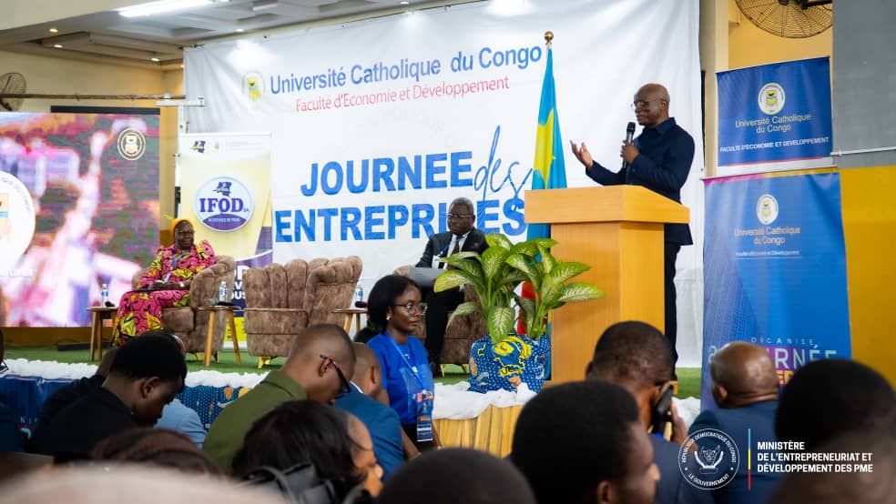 8ᵉ Journée des Entreprises à l'UCC : Justin Kalumba appelle la jeunesse à devenir actrice de la transformation économique du pays